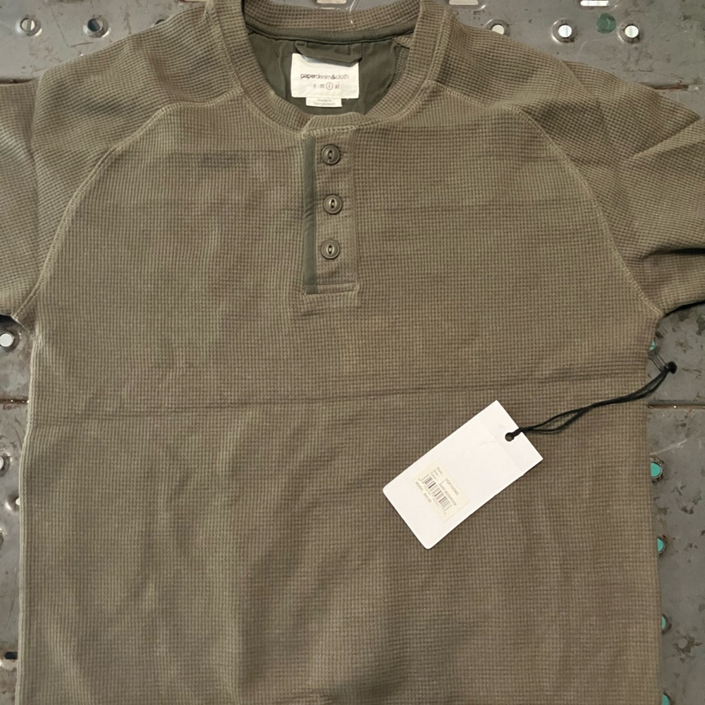 Paperdenim&cloth Men Shirt Size S Short Sleeve